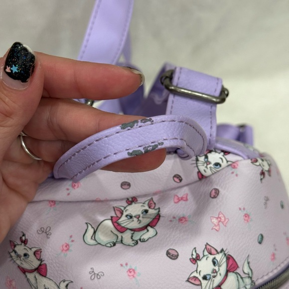 Loungefly Marie Aristocats Purple Mini Backpack - Picture 10 of 11